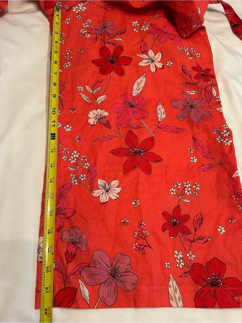 Banana Republic Floral Spaghetti-Strap Wide-Leg Crop Jumpsuit in Coral Size 8